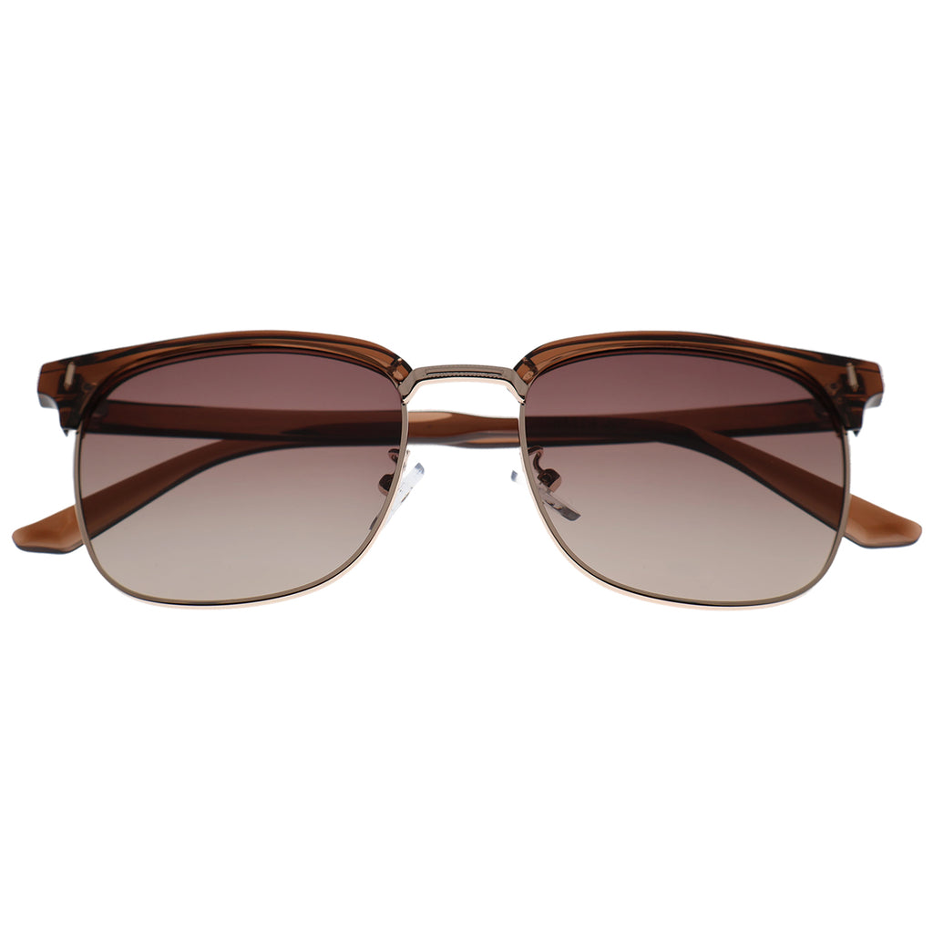 Black Browline Polarized Sunglasses, UV400 Protection