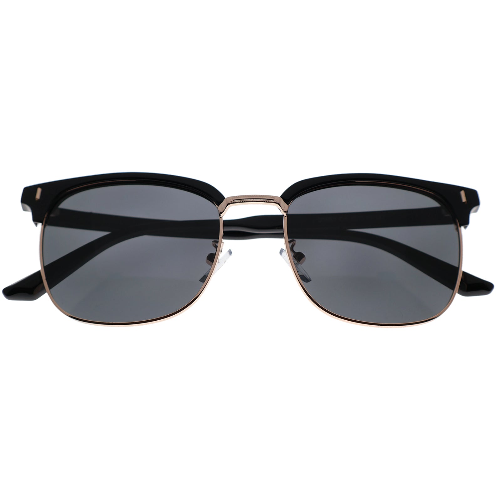Black Browline Polarized Sunglasses, UV400 Protection