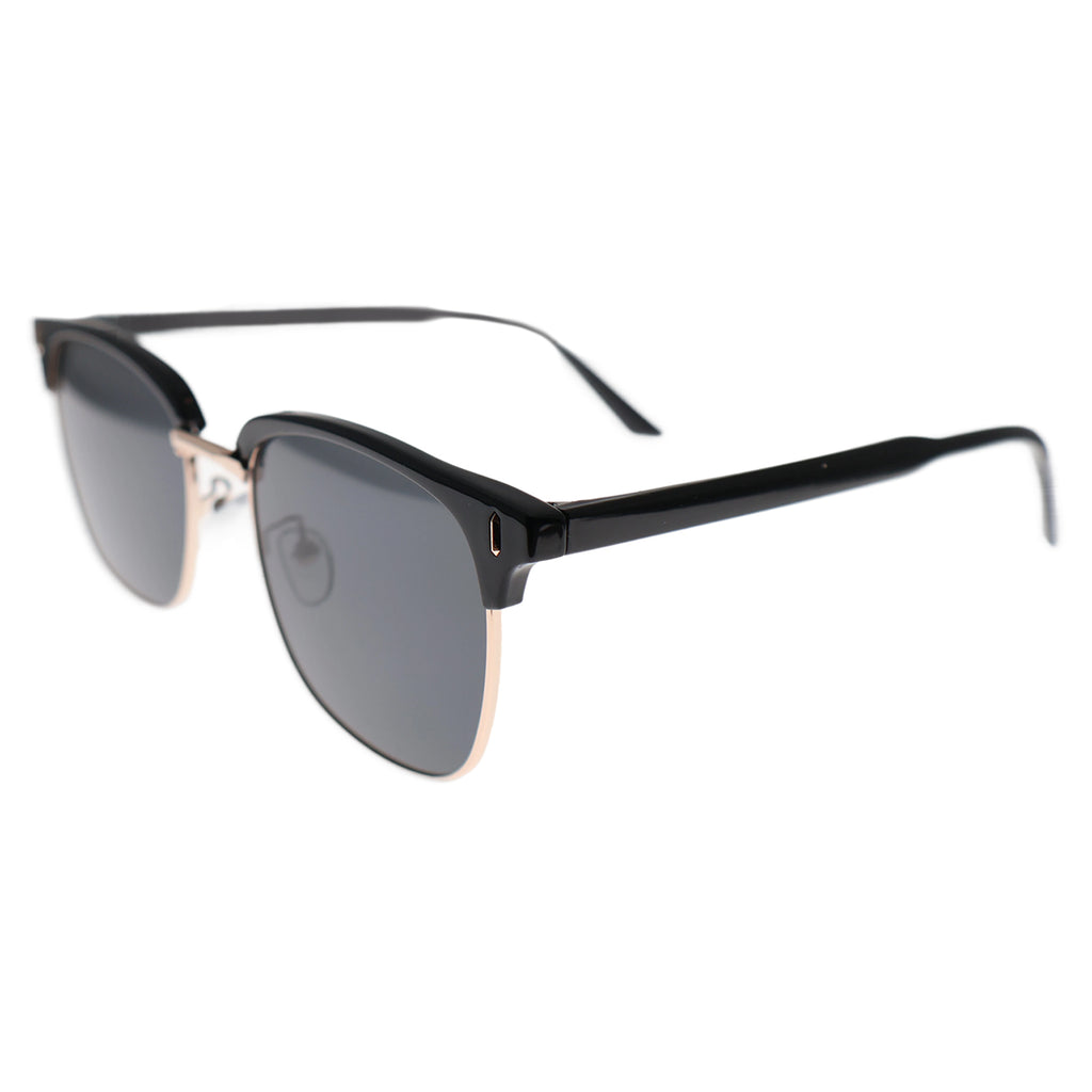 Black Browline Polarized Sunglasses, UV400 Protection
