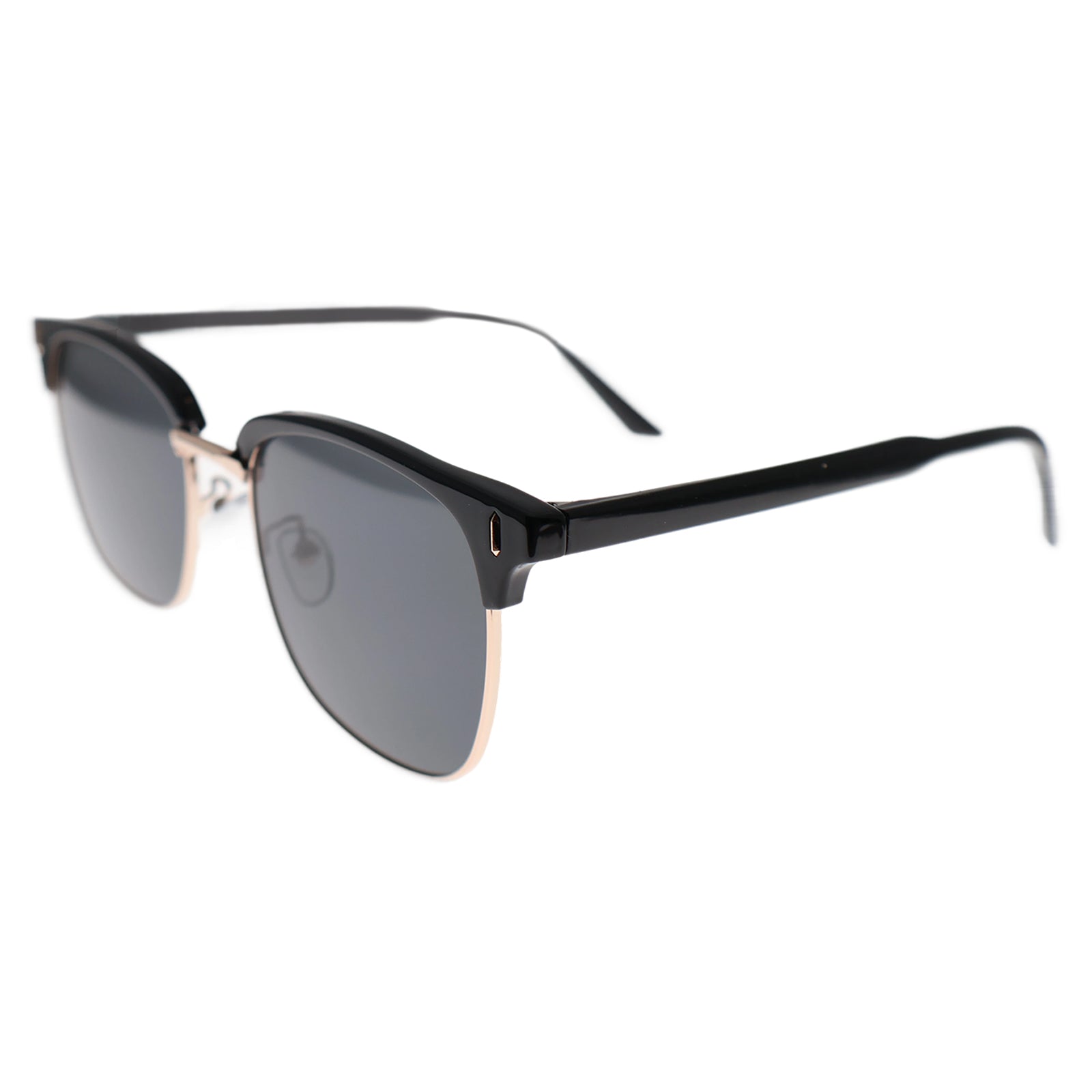 Black Browline Polarized Sunglasses, UV400 Protection