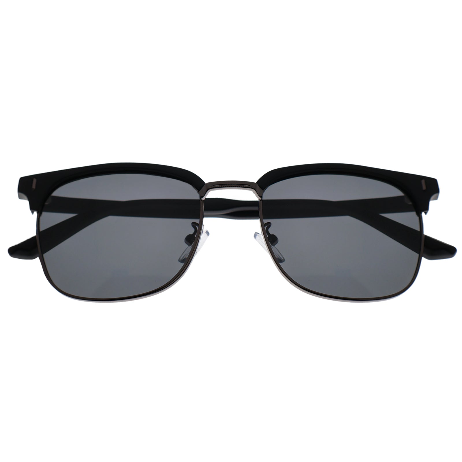 Black Browline Polarized Sunglasses, UV400 Protection