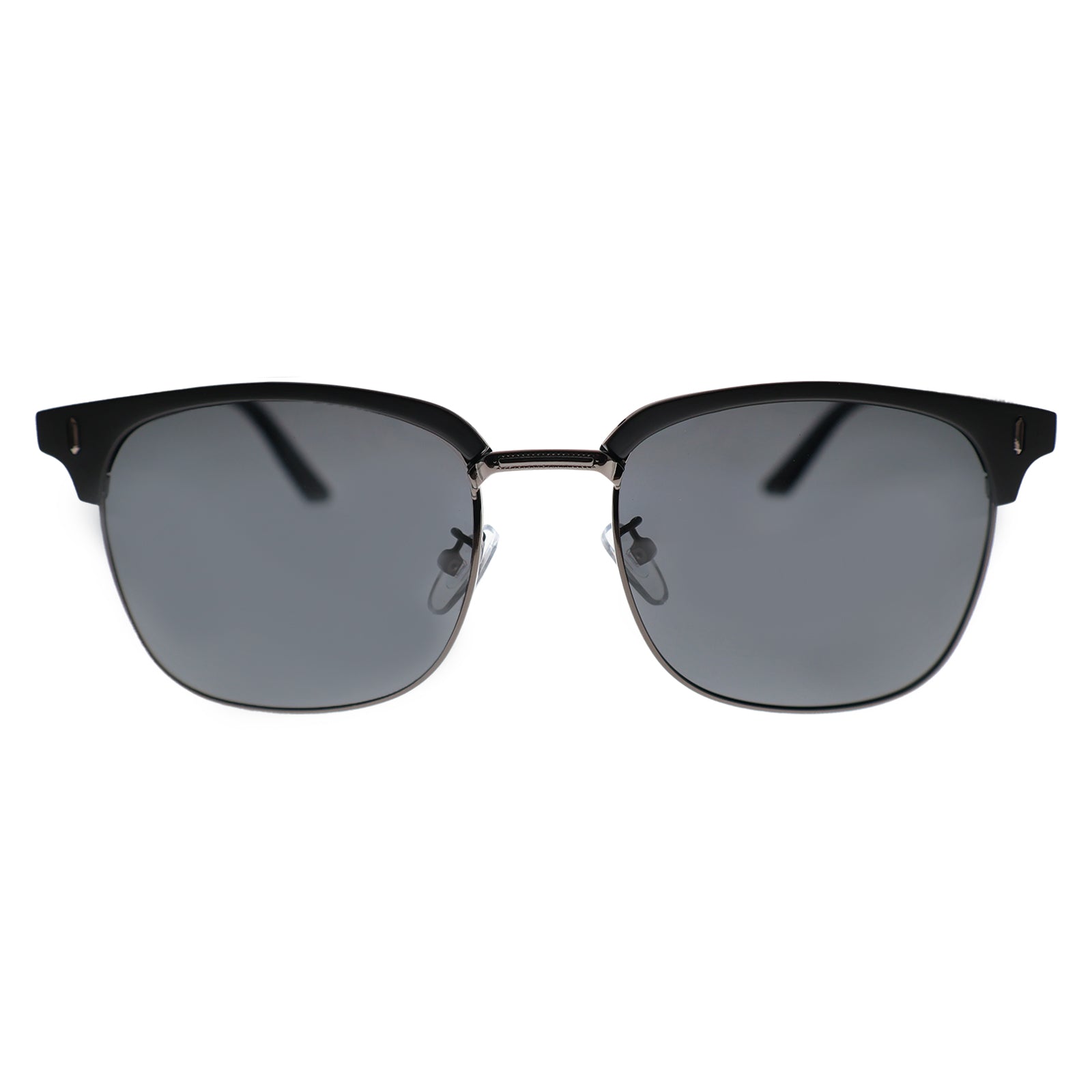 Black Browline Polarized Sunglasses, UV400 Protection