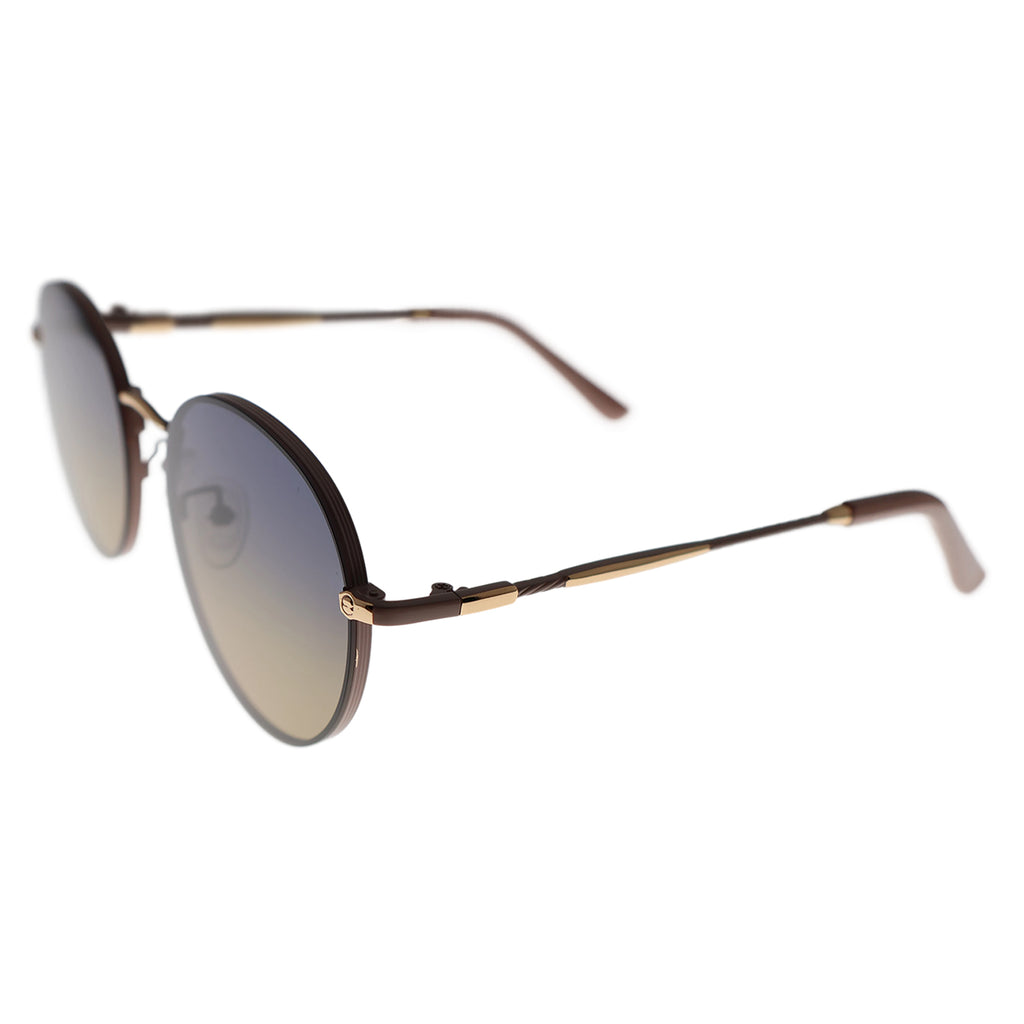 Sleek Black Round Aviator-Inspired Shades, Anti-Glare