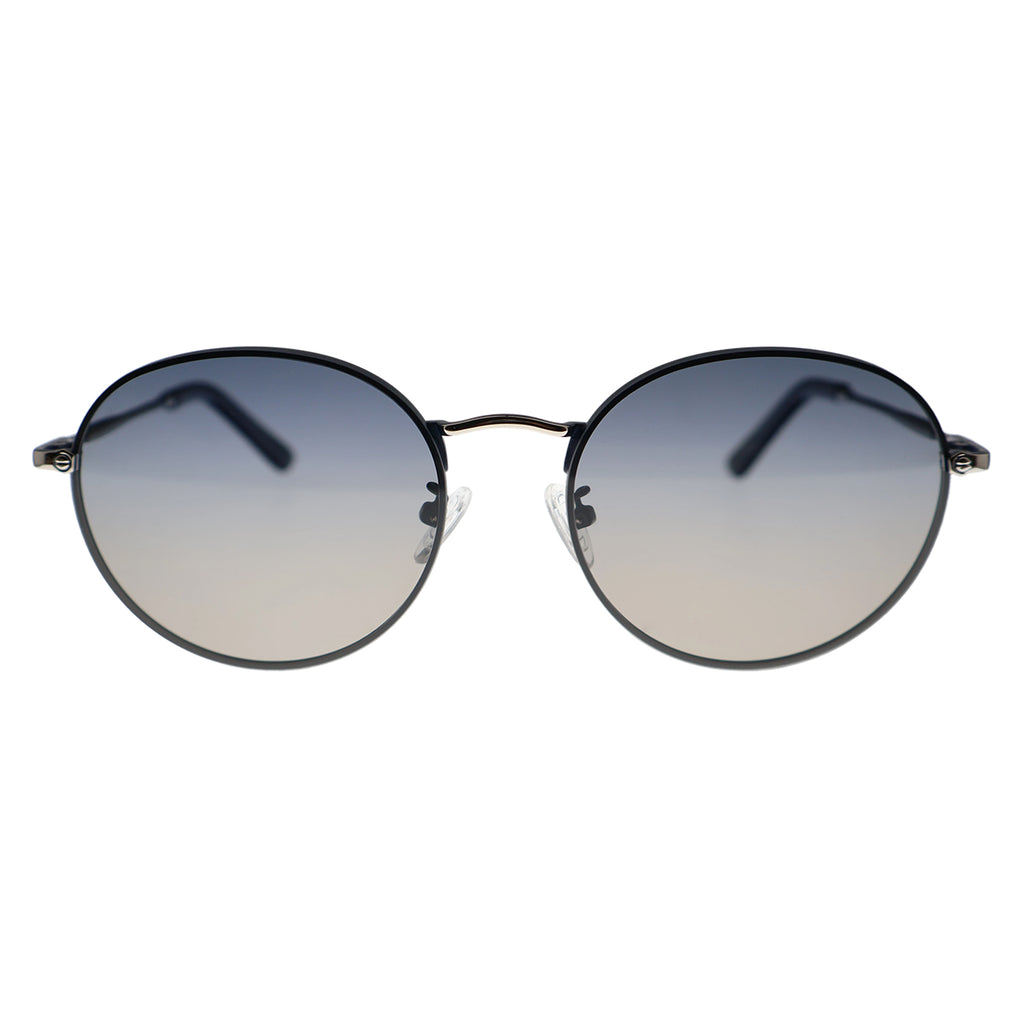 Sleek Black Round Aviator-Inspired Shades, Anti-Glare