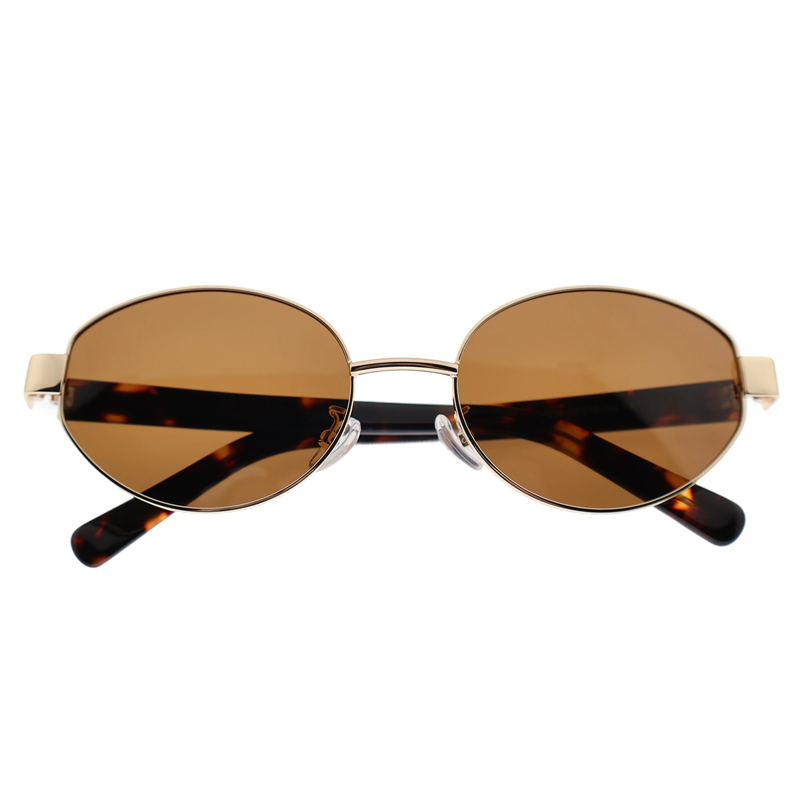 Women’s Retro Brown Lens Sunglasses, Tortoise Arms