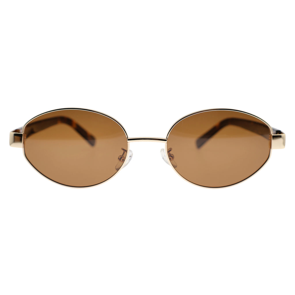 Women’s Retro Brown Lens Sunglasses, Tortoise Arms