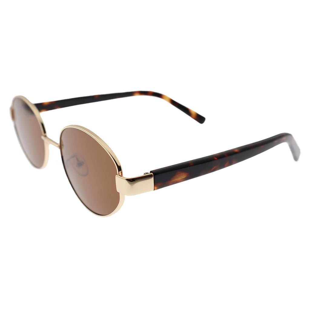 Women’s Retro Brown Lens Sunglasses, Tortoise Arms