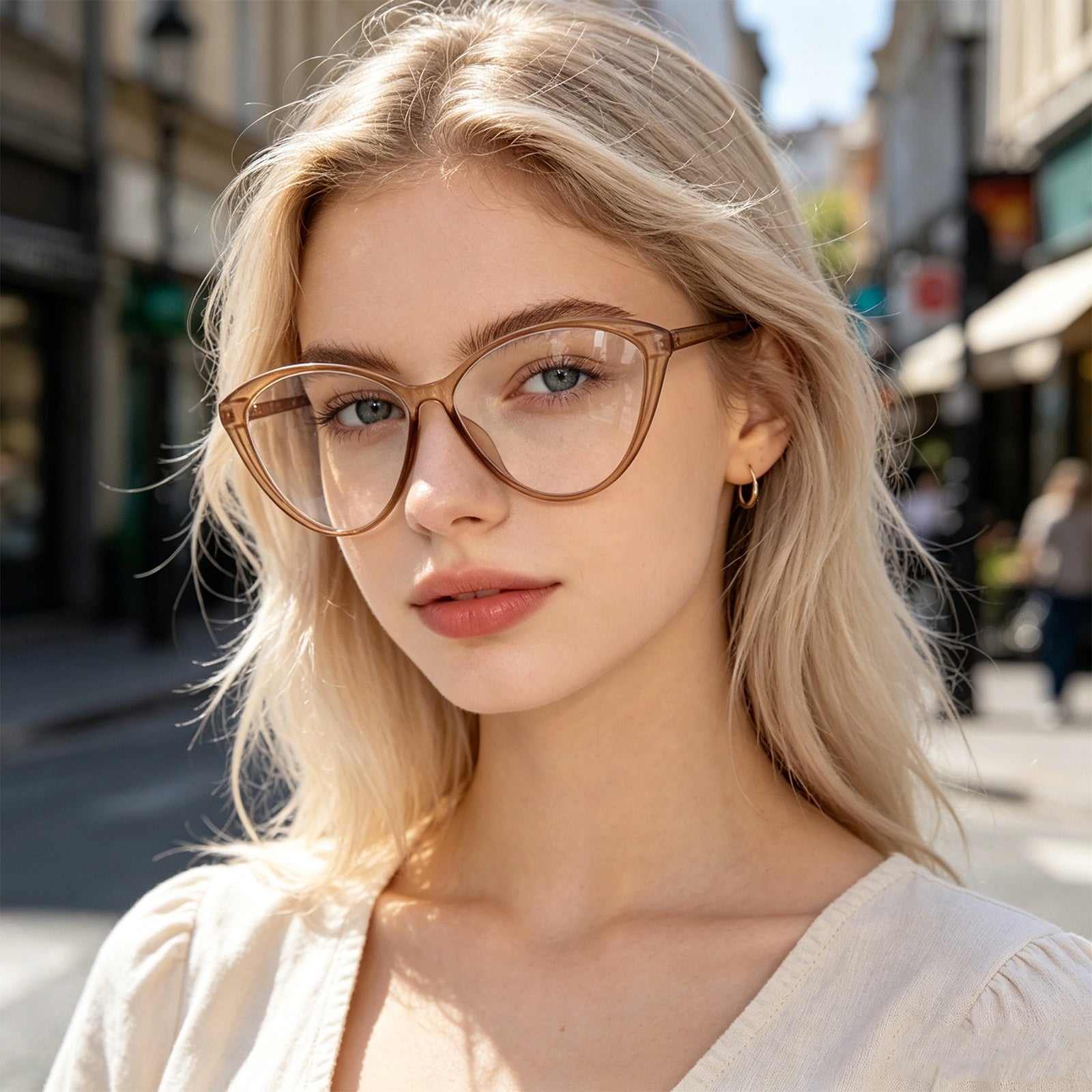 Modern Sharp Cat-Eye Computer Glasses