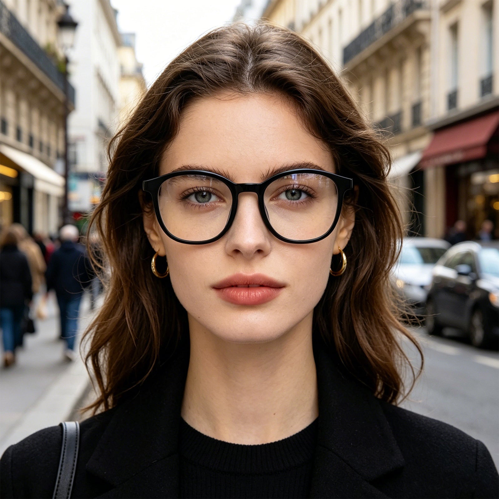 Unisex Retro Oval TR90 Flexible Prescription Eyewear