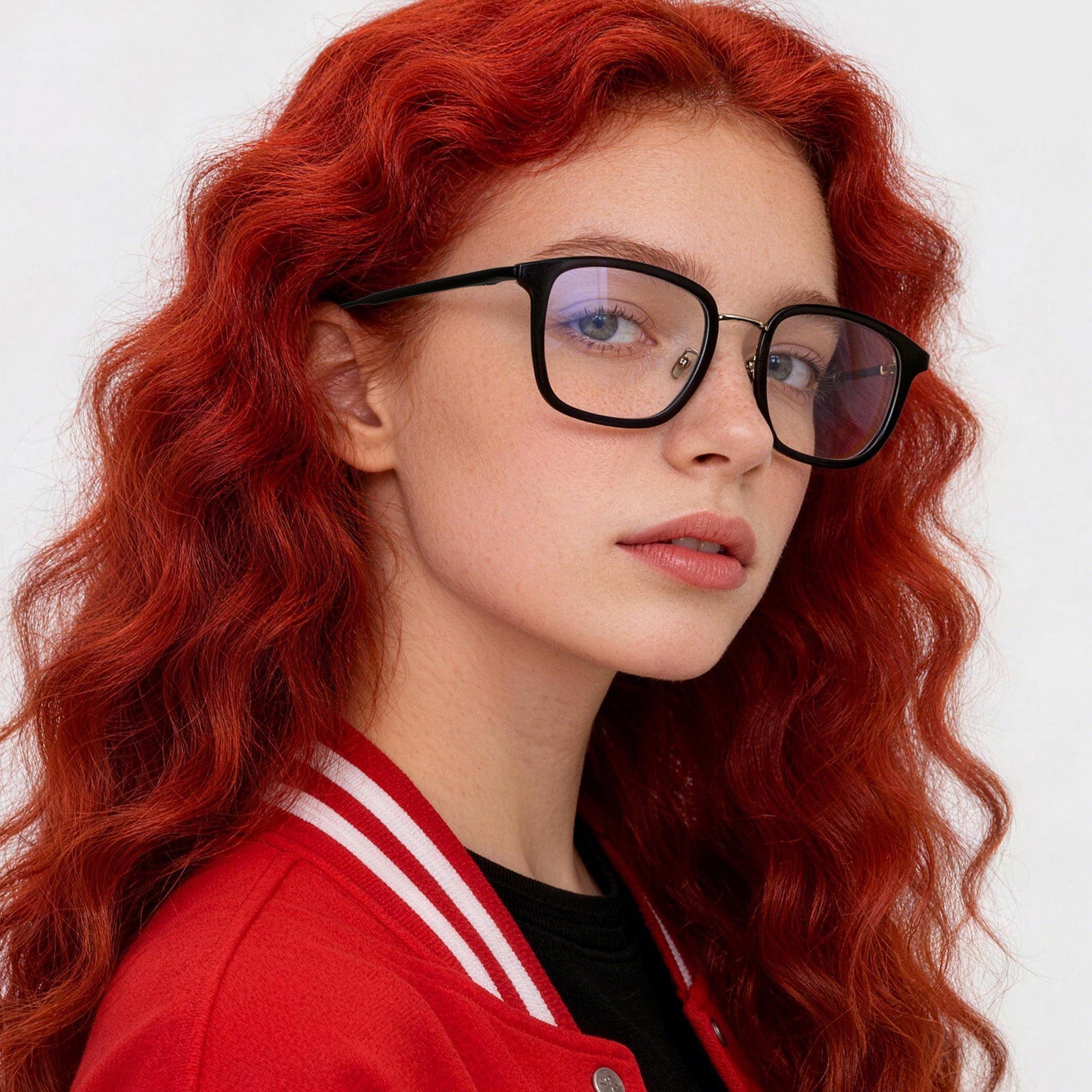Y2K Black Academia Glasses