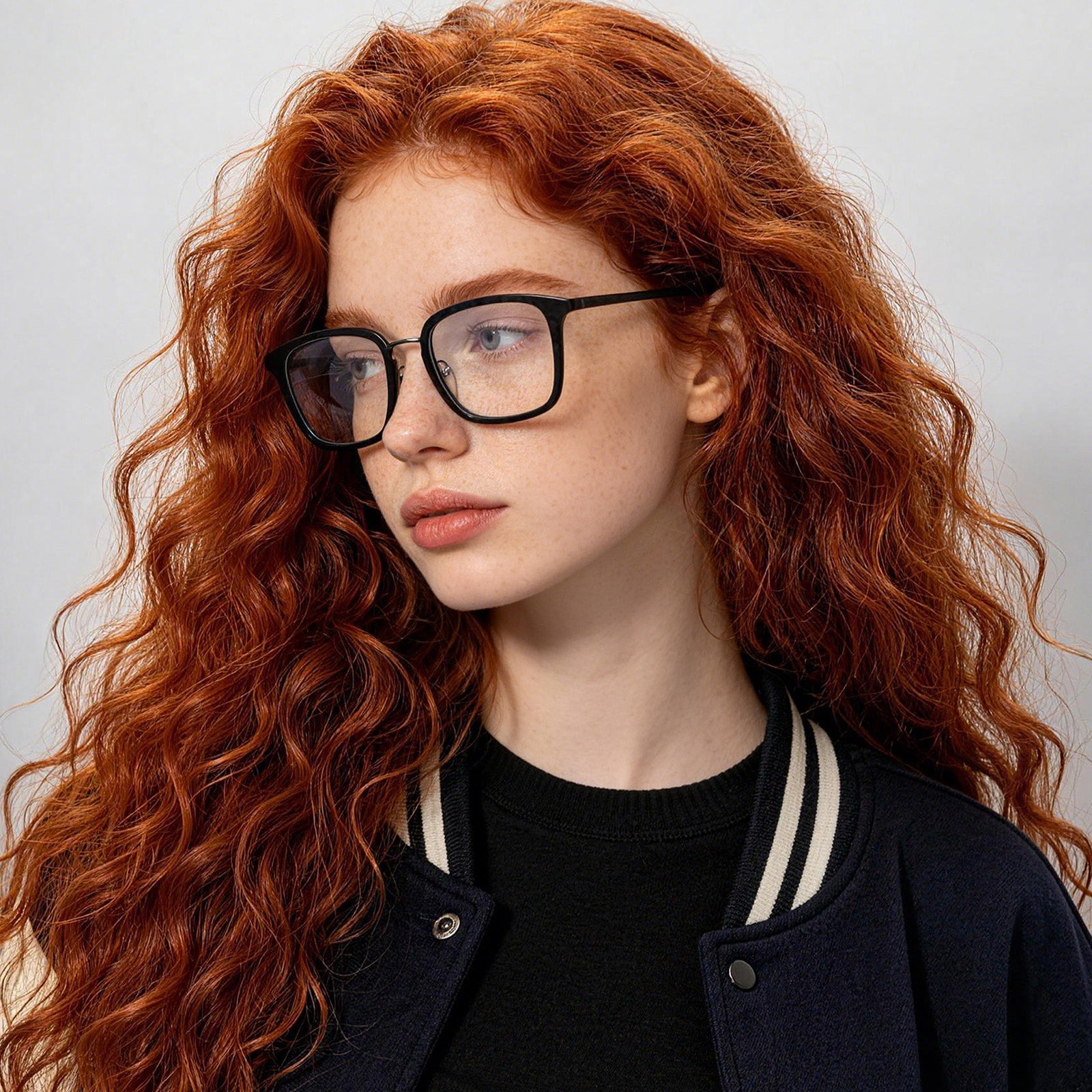 Y2K Black Academia Glasses