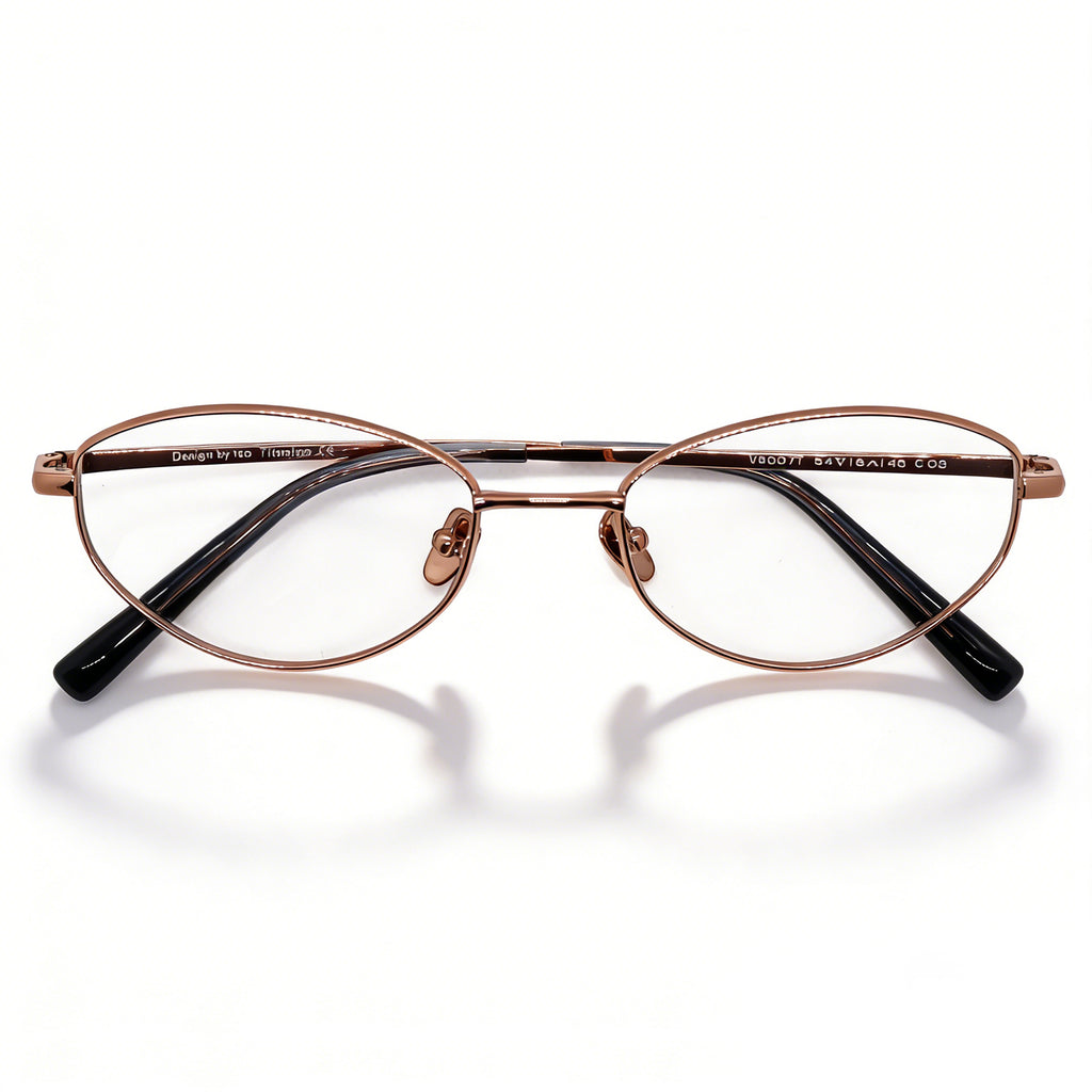 Women's Cat Eye Oval Full-Rim Metal Eyeglasses, Free Shipping on Orders Over $79