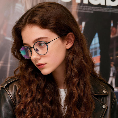 Acetate & Metal Round Eyewear