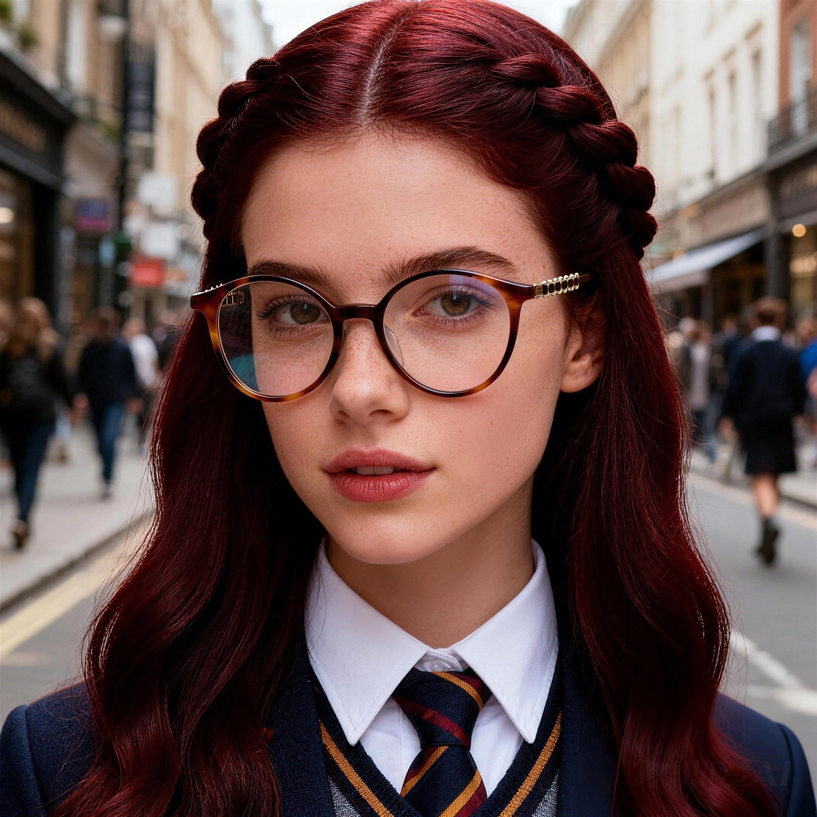 Women's Round Anti Blue Light Glasses