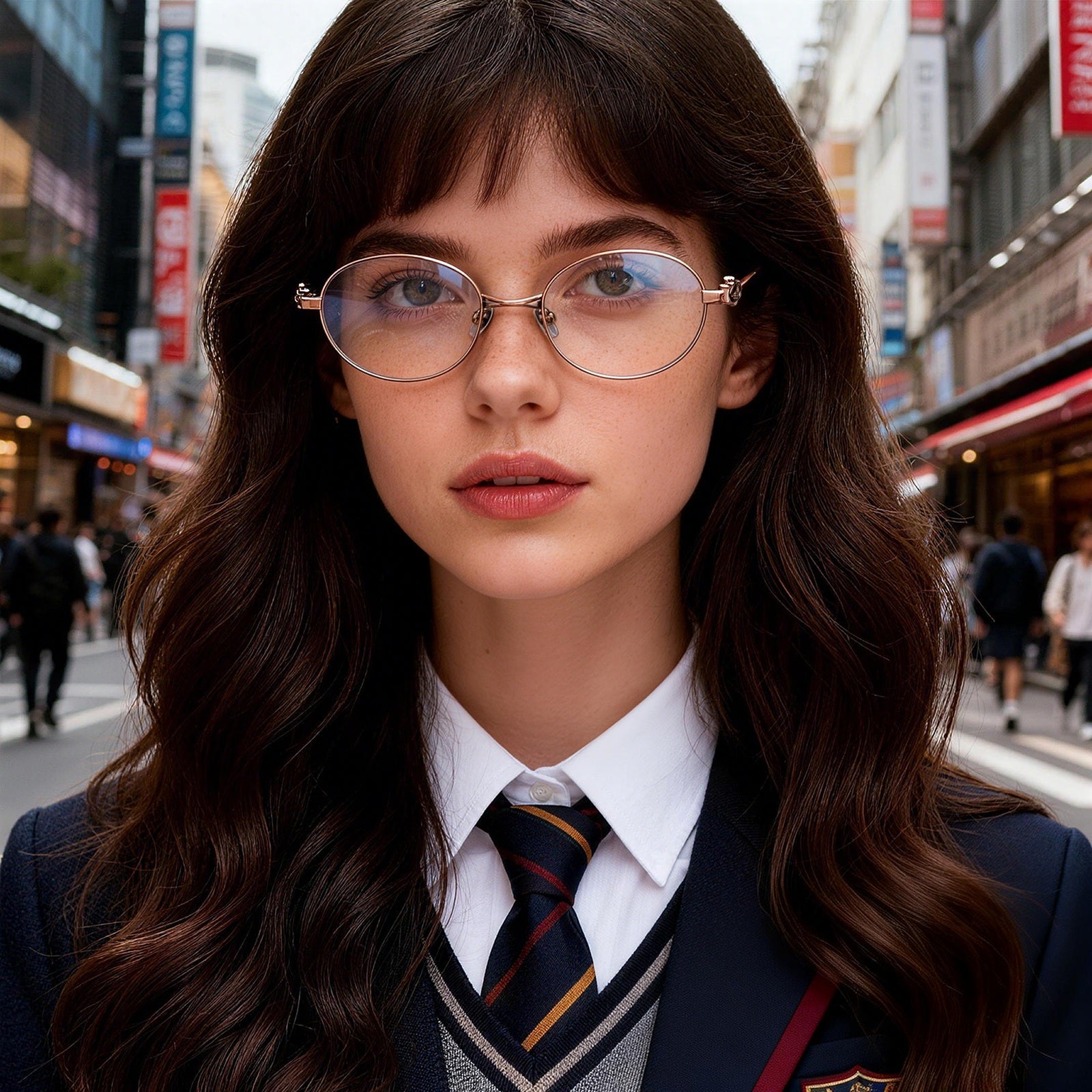 Classic Oval Metal Eyeglasses Frame
