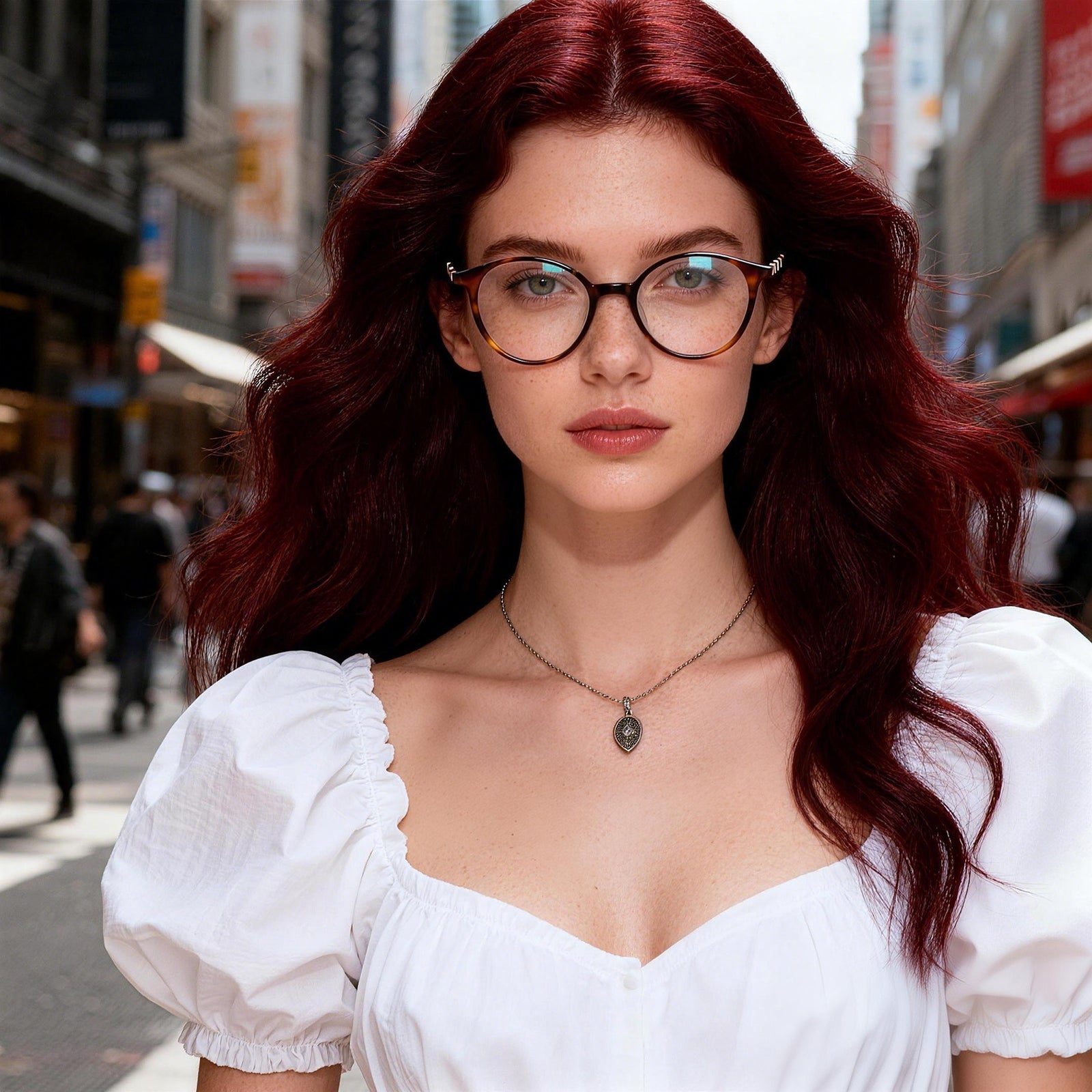 Women's Round Anti Blue Light Glasses