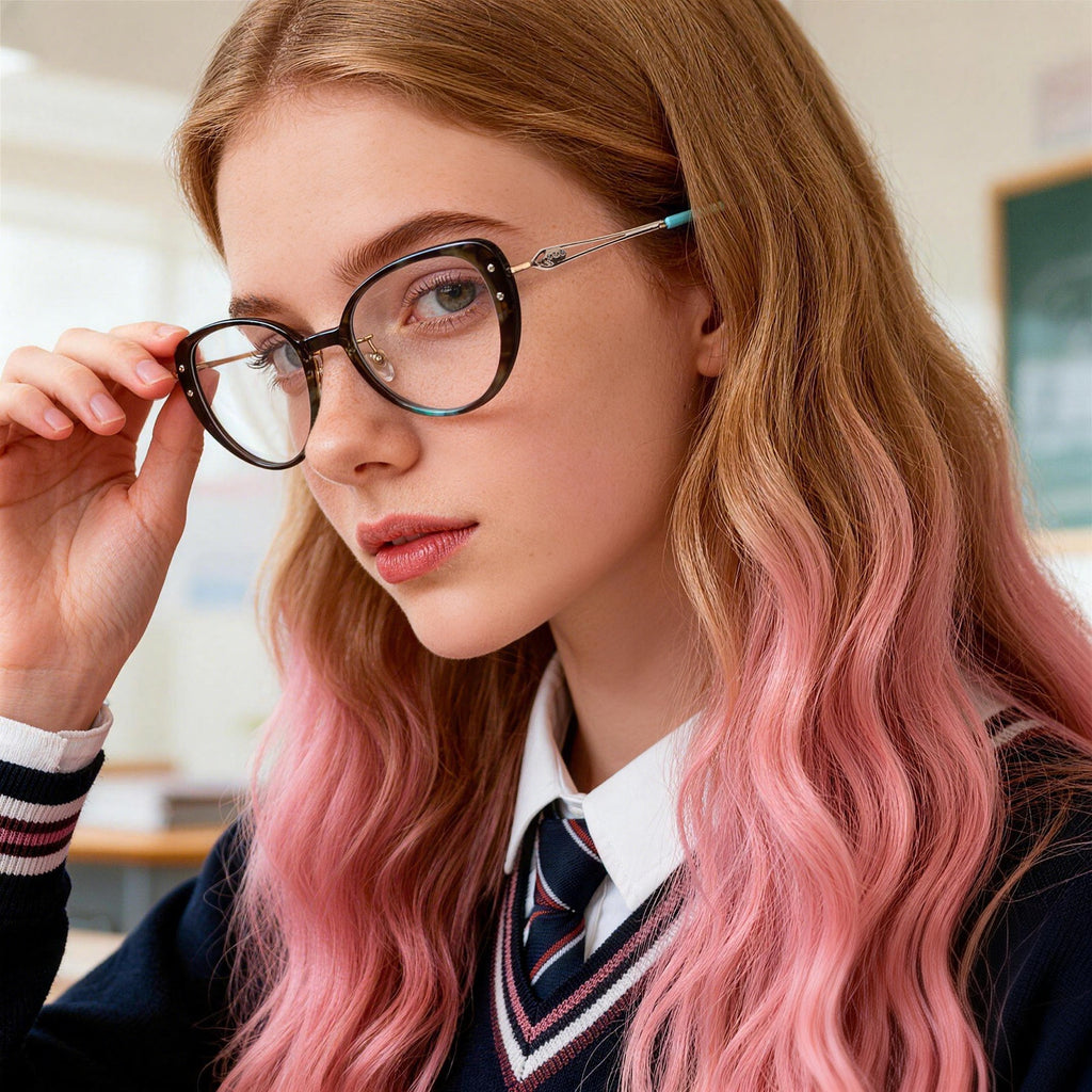 Sparkle Retro Cat Eye Eyeglasses