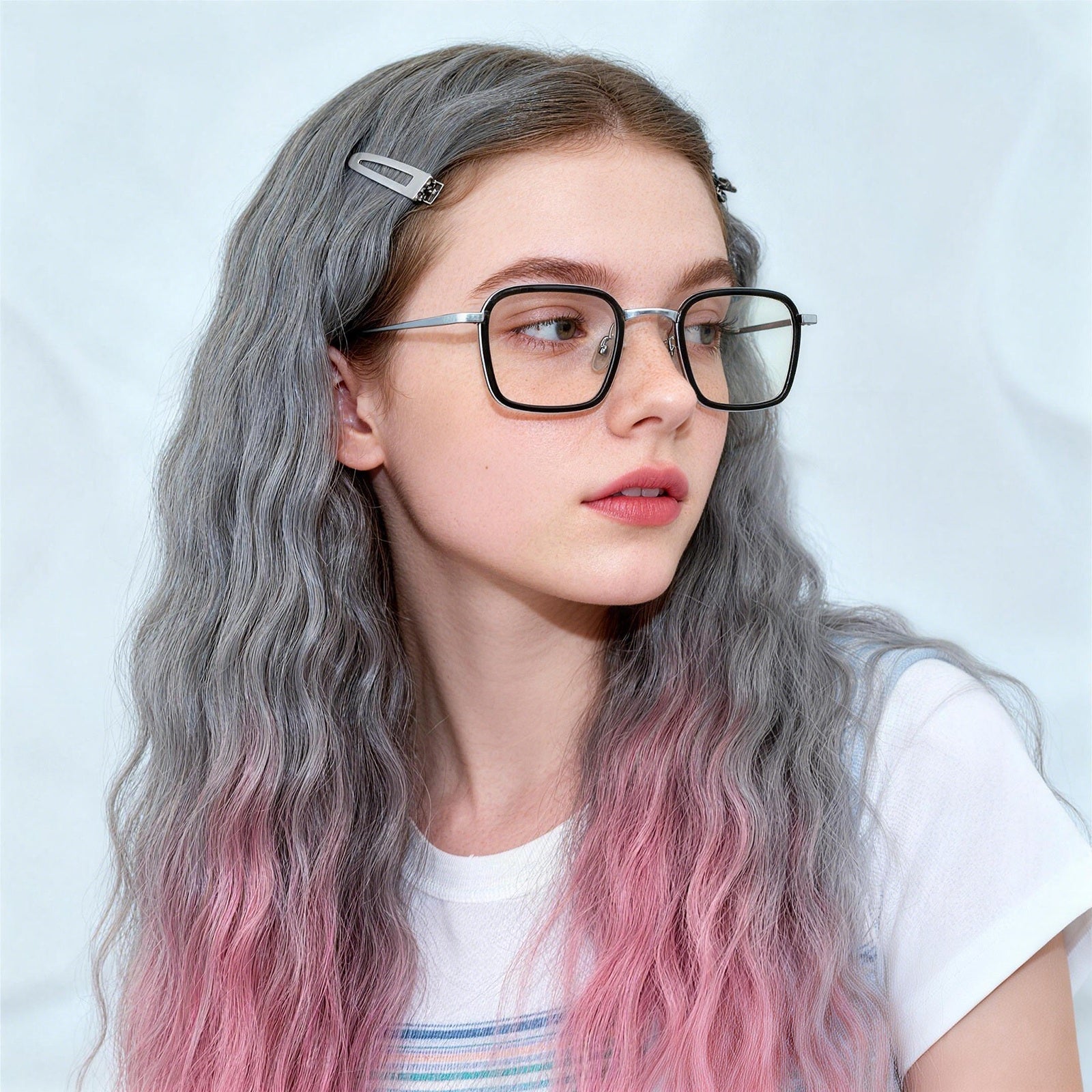 Titanium Aviator-Style Anti Blue Light Glasses