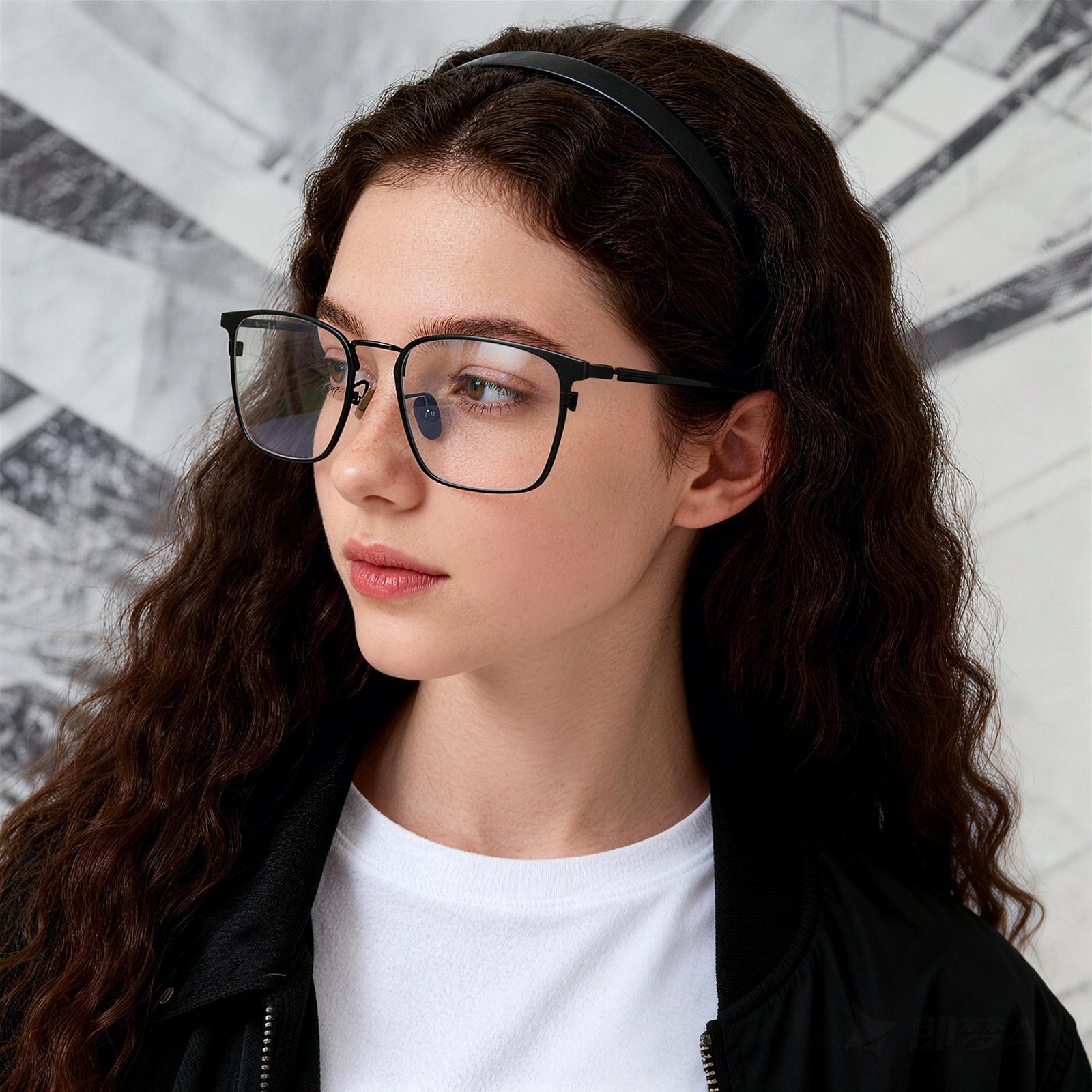 Men's Browline Anti-Blue Light Eyeglass Frame