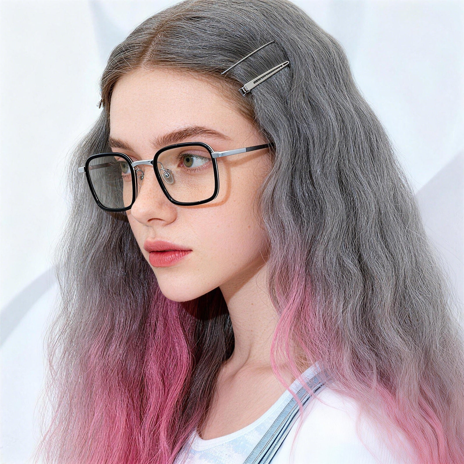 Titanium Aviator-Style Anti Blue Light Glasses