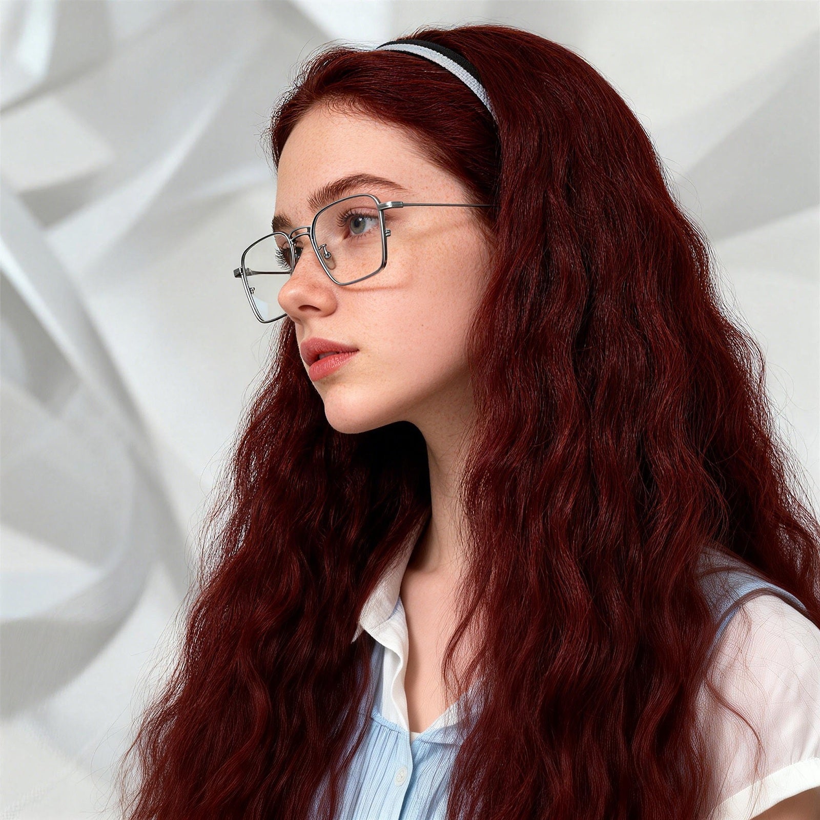 Pure Titanium Square Optical Glasses Frame