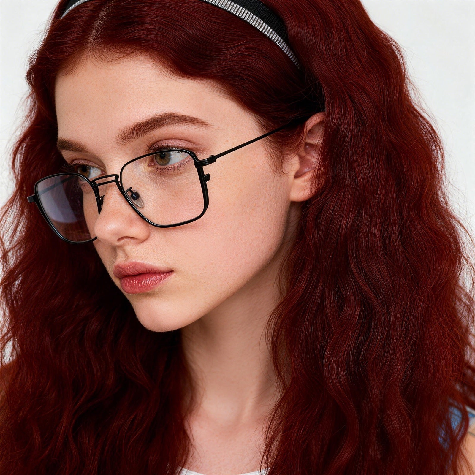 Pure Titanium Square Optical Glasses Frame